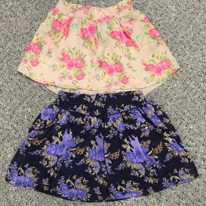 Floral skirts